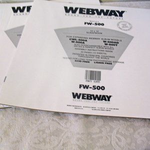 One WEBWAY 12x12 Scrapbook Album Refill Pack #FW-500 multiple available